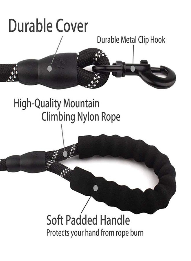 S SMITEX Smitex 4 FT Dog Leash with Comfortable Padded Handle and Highly Reflective Threads for Small Medium and Large Dogs - Image 4